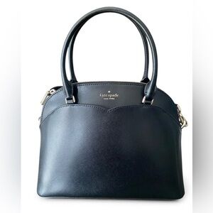 KATE SPADE Payton Medium Dome Satchel in Black.